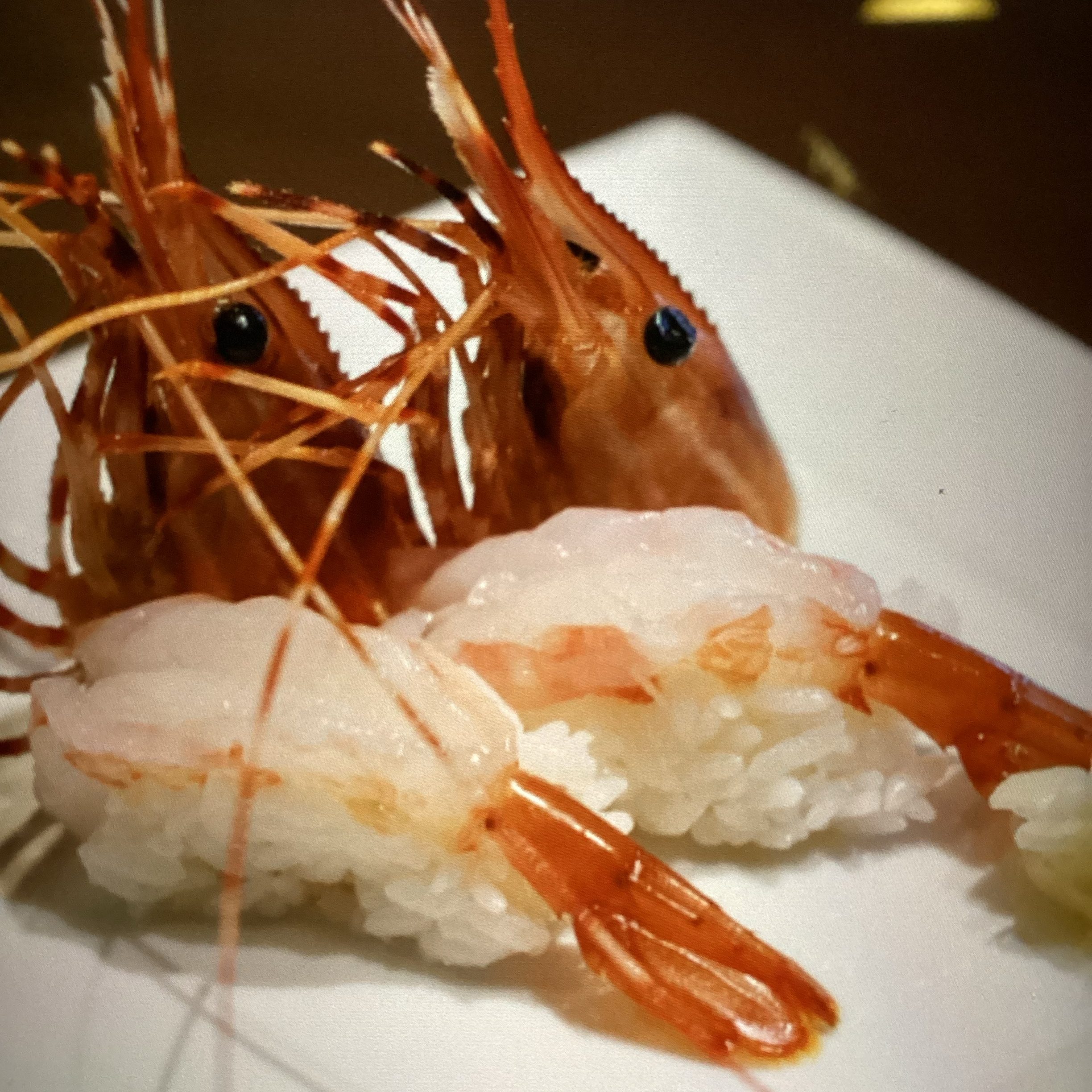 Ama Ebi Nigiri (Sweet Shrimp).