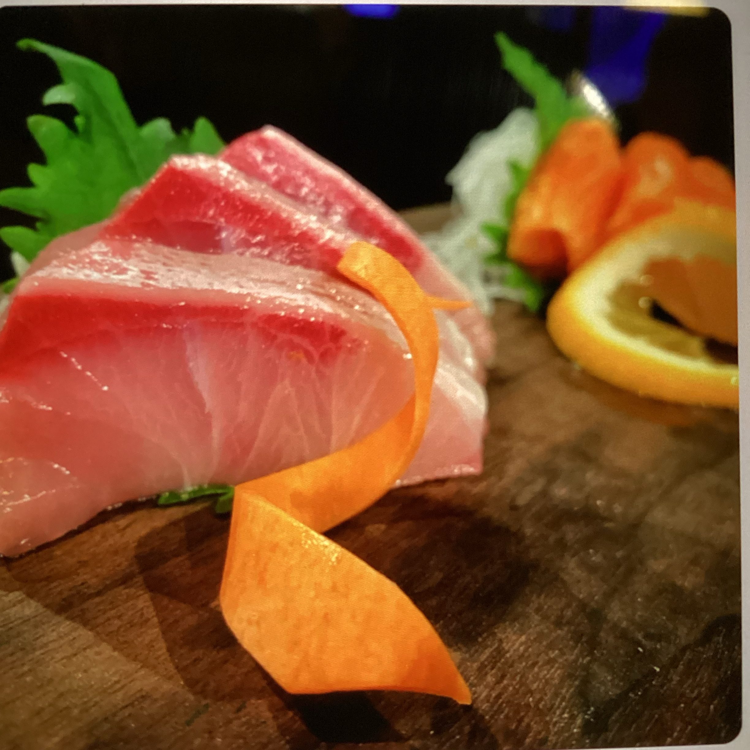 Hamachi Sashimi (Yellowtail).