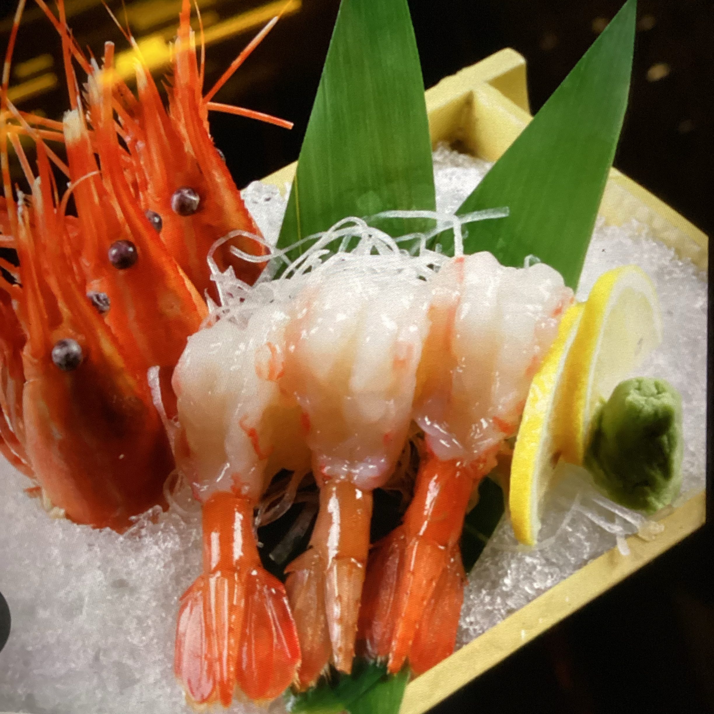 Ama Ebi Sashimi (Sweet Shrimp).