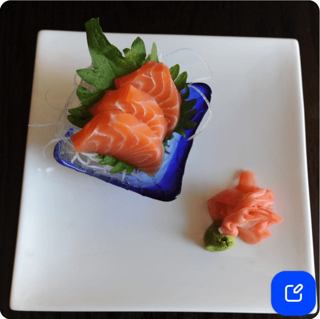 Sake Sashimi (Salmon).